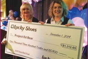 Lucky Shoes Donates $1,312 to Project Ed Bear