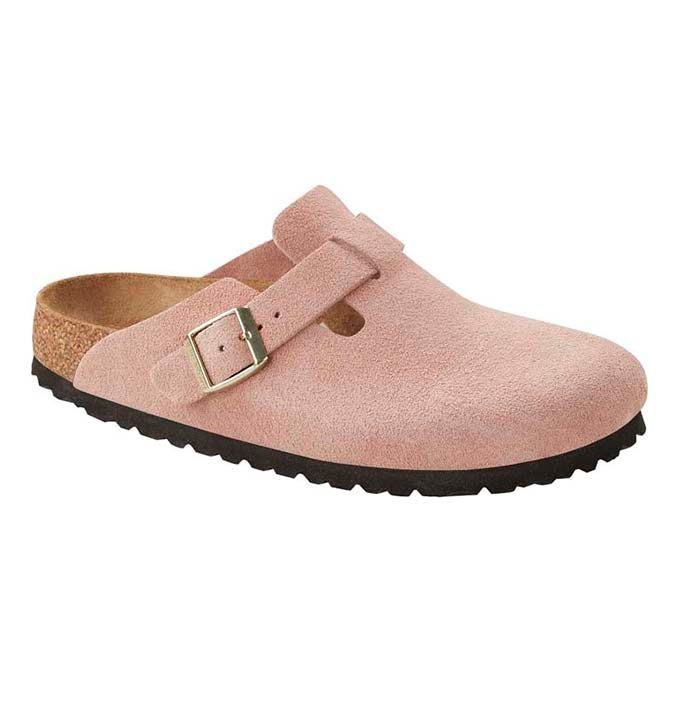 Birkenstock Boston top in metallic rose gold eu size 38 womens 7 soft footbed clogs