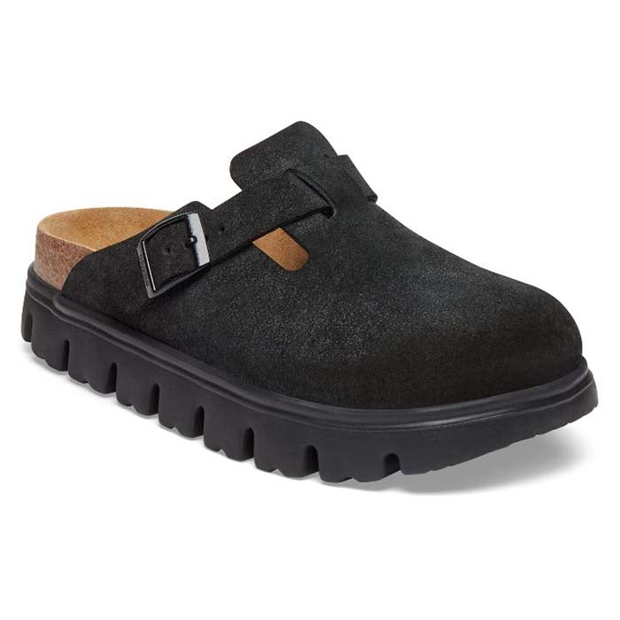 Womens Birkenstock Boston Chunky in Black – Lucky Shoes