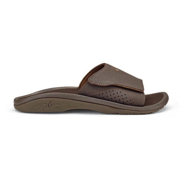 Mens Olukai Nalu Slide in Dark Java Lucky Shoes