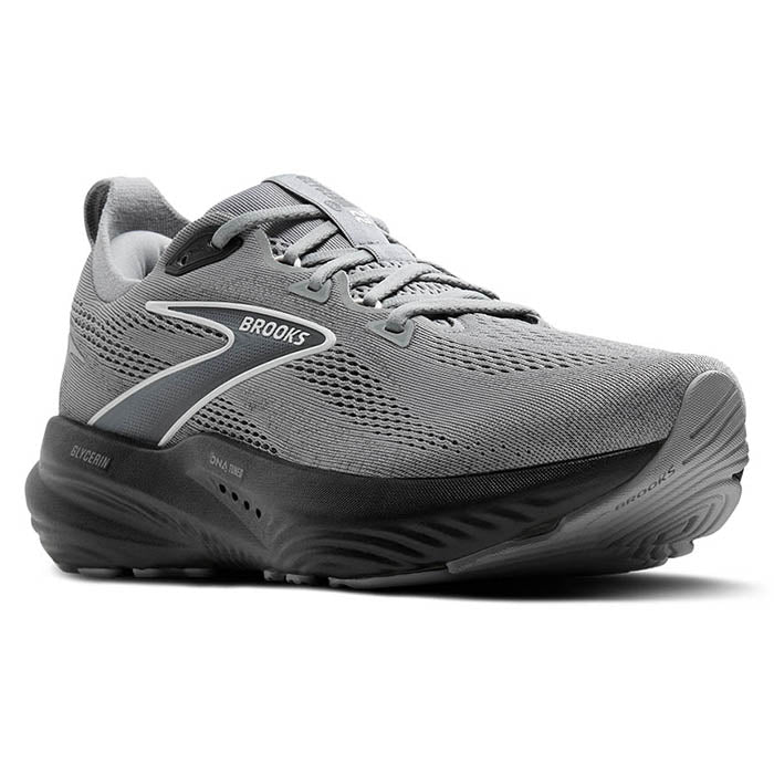 Mens Brooks Running Glycerin 22 in Primer Gray/Ebony/Bluewash
