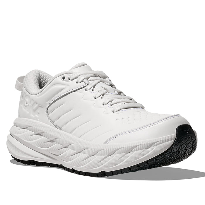 Womens Hoka Bondi SR (Slip Resistant) Wide in Frost/Frost – Lucky