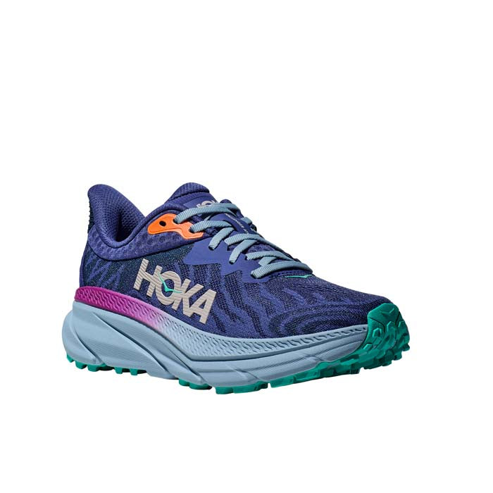 Womens Hoka Challenger ATR 7 Wide in Evening Sky/Drizzle – Lucky Shoes