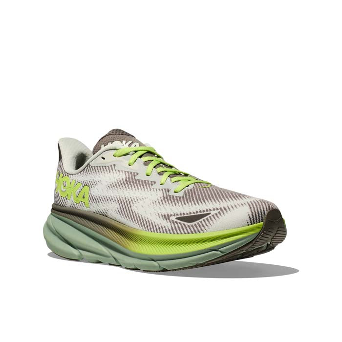 Mens Hoka Clifton 9 GTX in Slate/Aloe Vera – Lucky Shoes display picture 1