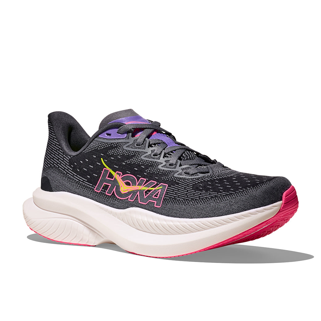 Womens Hoka Mach 6 in Grey Skies/ Charcoals Grey – Lucky Shoes