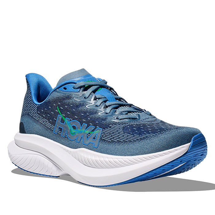 Mens Hoka Mach 6 Wide in Downpour/Thunder Cloud – Lucky Shoes