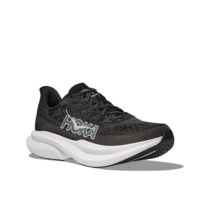 Womens Hoka Mach 6 Wide in Black/White – Lucky Shoes