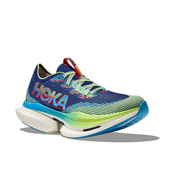 Womens Hoka Cielo X1 in Evening Sky/Lettuce – Lucky Shoes