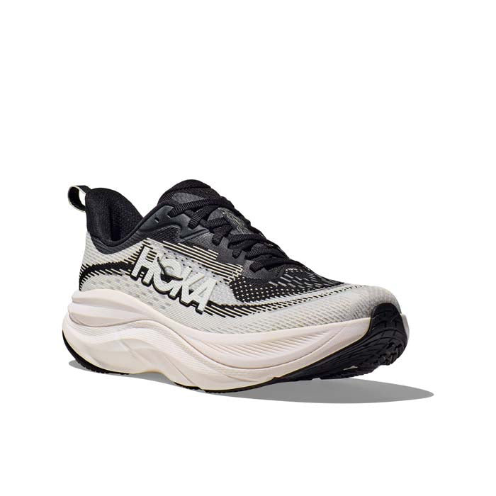 Womens Hoka Skyflow Wide in Black/White – Lucky Shoes