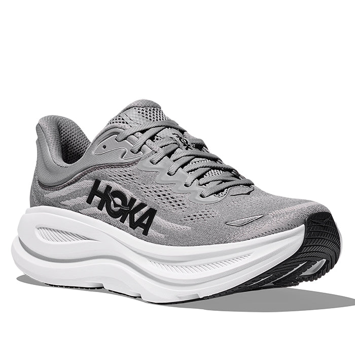 Mens Hoka Bondi 9 Wide in Galactic Grey/Stellar Grey – Lucky Shoes
