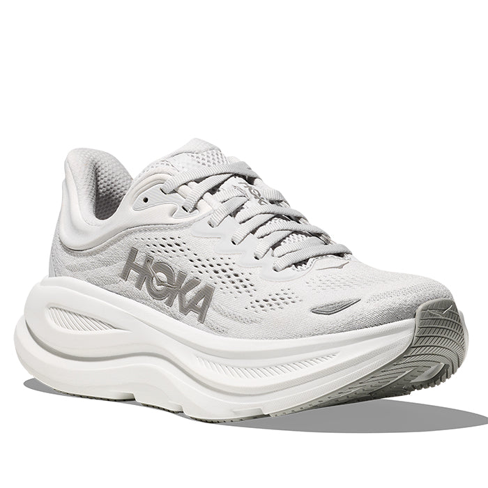 Womens Hoka Bondi 9 Extra Wide in Stardust/Silver – Lucky Shoes