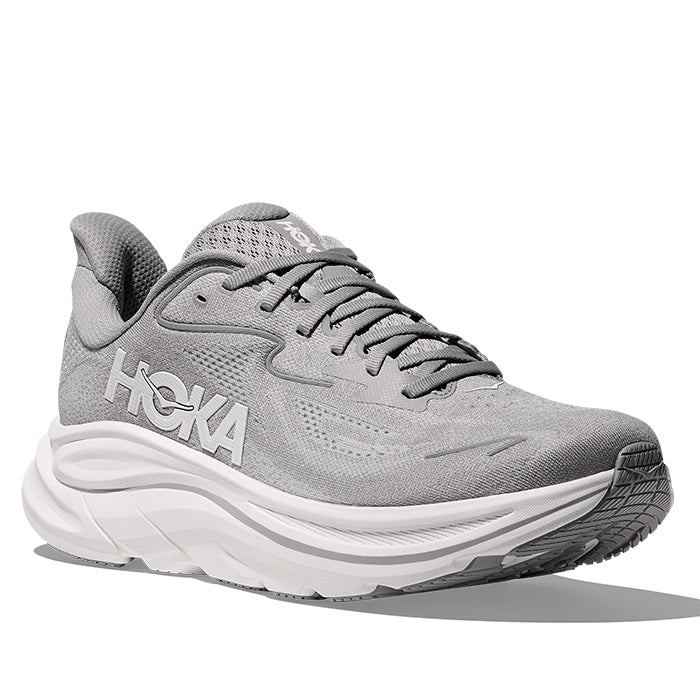 Mens Hoka Clifton 10 in Stellar Grey/Stardust – Lucky Shoes