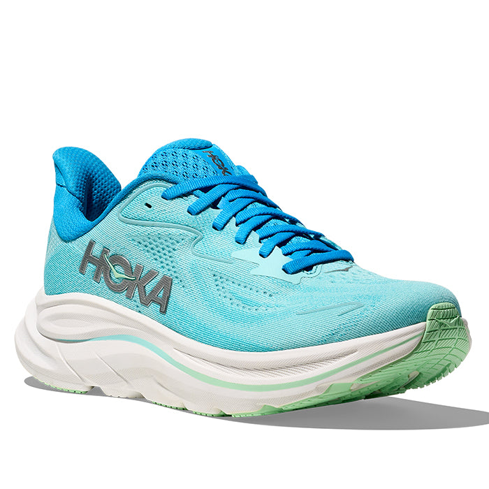 Womens Hoka Clifton 10 Wide in Skyward Blue/Cielo Blue – Lucky Shoes