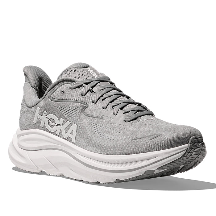 Mens Hoka Clifton 10 Extra Wide in Stellar Grey/Stardust  display picture 3