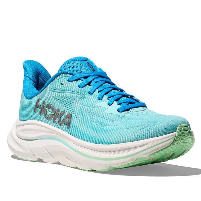 Womens Hoka Clifton 10 Extra Wide in Skyward Blue/Cielo Blue