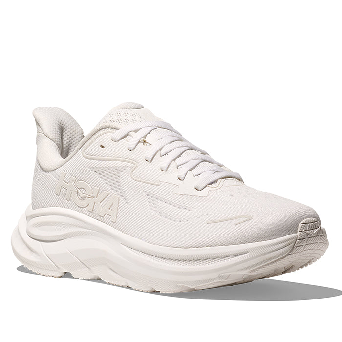 Womens Hoka Clifton 10 Extra Wide in White/White – Lucky Shoes