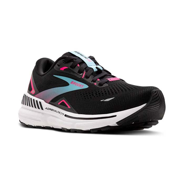 Womens Brooks Running Adrenaline GTS 23 GTX in Black/Knockout Pink