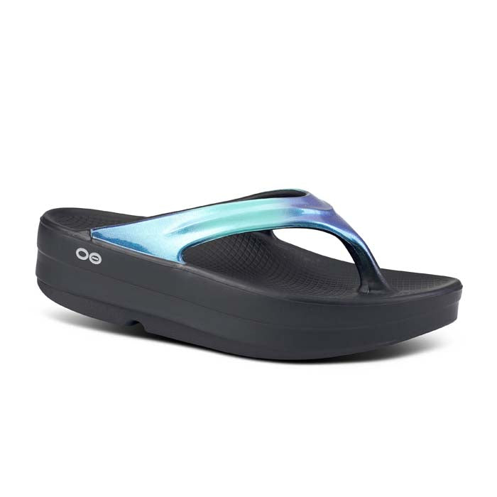 Womens Oofos Oomega Oolala Luxe in Atlantis – Lucky Shoes