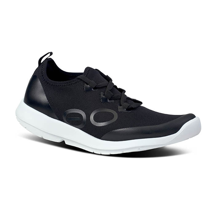 Mens Oofos Oomg Sport Tie in White/Black – Lucky Shoes