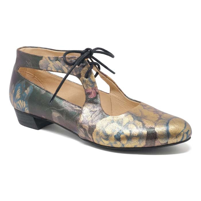 Django & Juliette Womens Ewing Blue Metal Floral