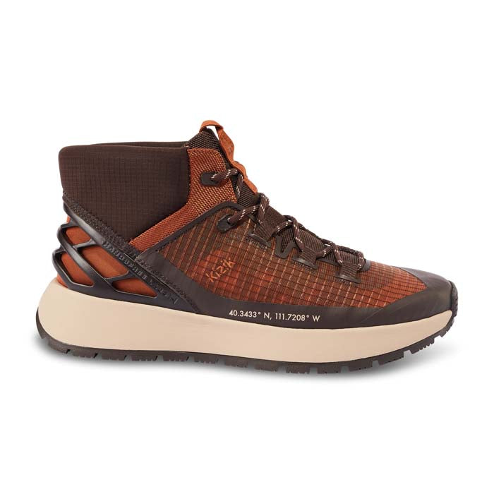 マッチ Mens Kizik Wasatch Mid in Caramel Cafe – Lucky Shoes