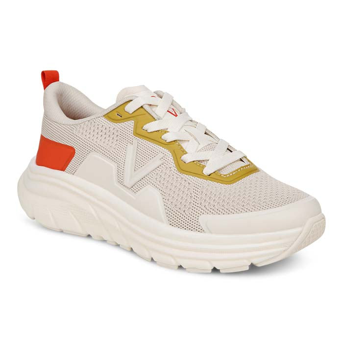 Womens Vionic Walk Max in Cream/Tangerine Tango – Lucky Shoes