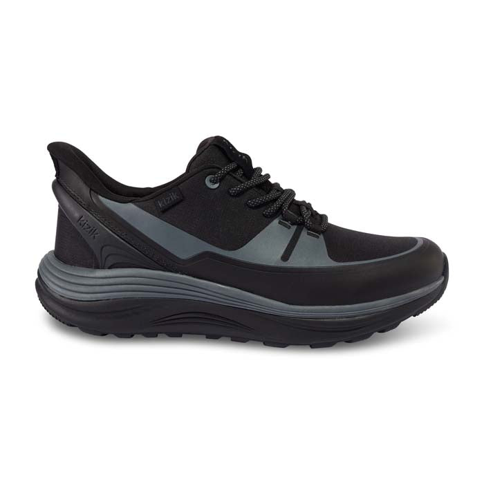 Mens Kizik London AT in Black/Poppyseed – Lucky Shoes