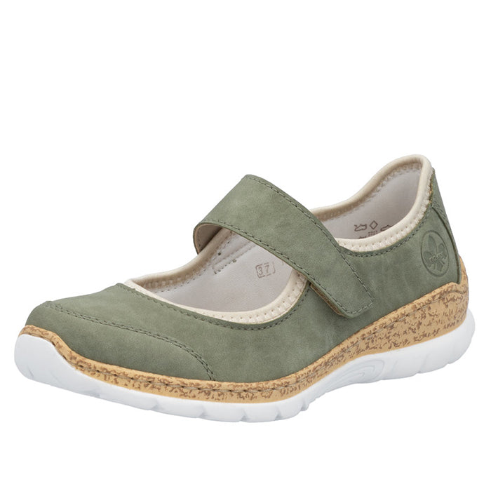 Womens Rieker Nikita 99 in Schilf/Perlcreme – Lucky Shoes