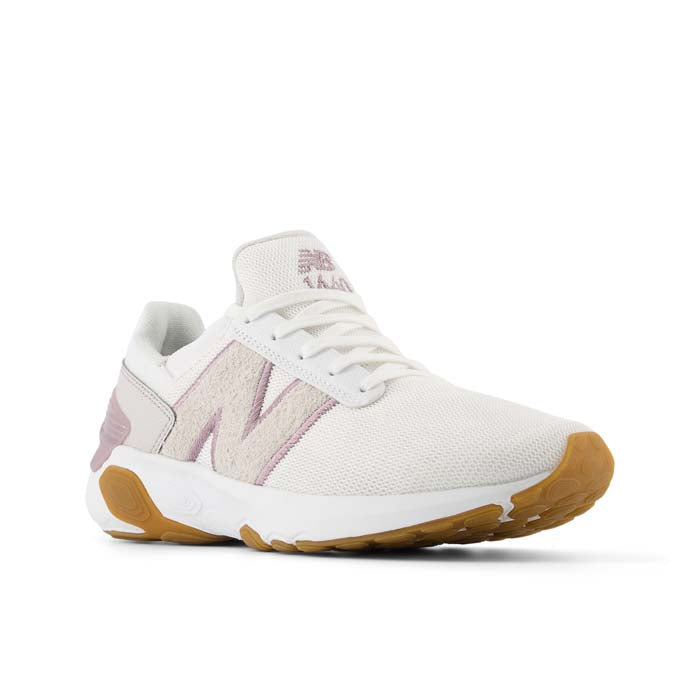 Womens New Balance Fresh Foam X 1440 in White/Ice Wine/Gum  display picture 3