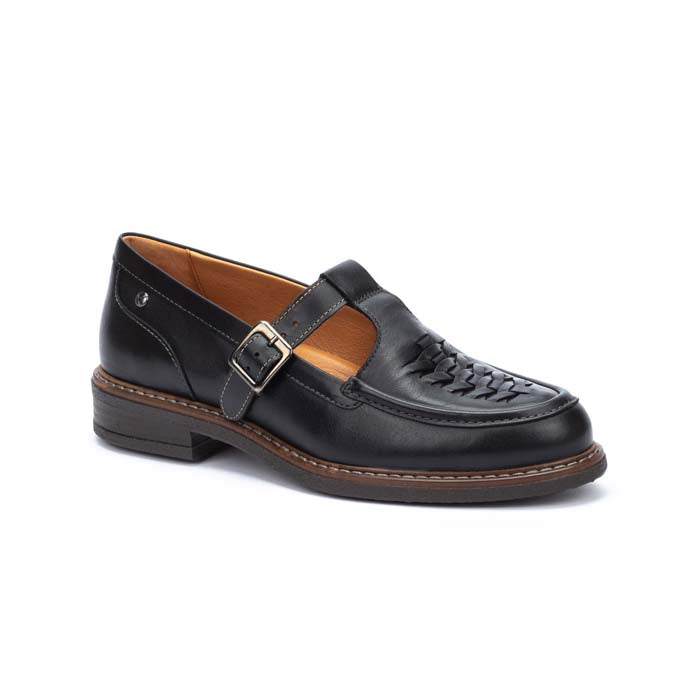 Womens Pikolinos Aldaya T-Strap in Black – Lucky Shoes
