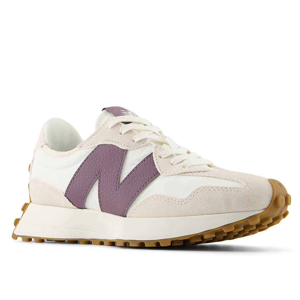 Womens New Balance 327 in Linen/Sea Salt/Dark Ice Wine – Lucky Shoes