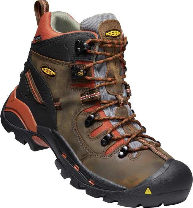 Keen Utility Pittsburgh 6in WP Soft Toe in Cascade Brown/Bombay