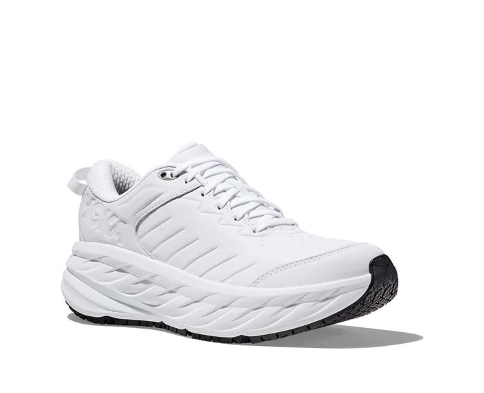 White hoka store sneakers