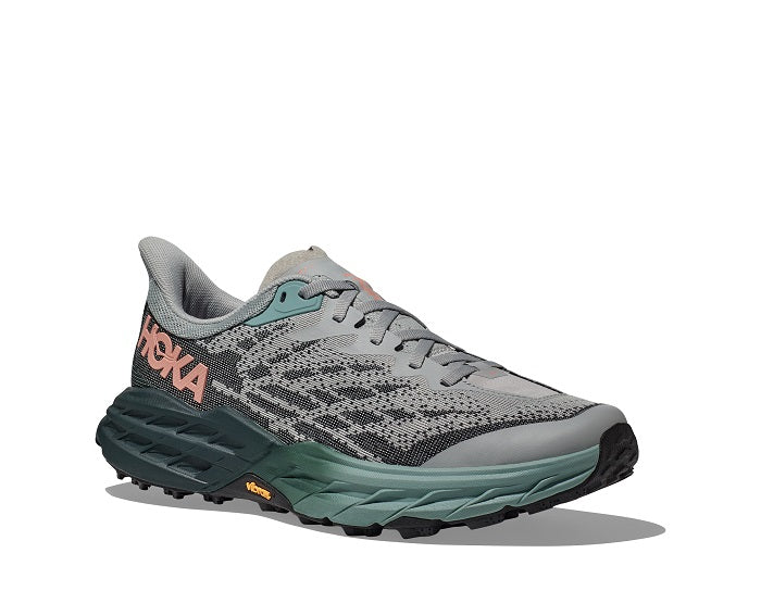Womens Hoka Speedgoat 5 in Harbor Mist/Spruce – Lucky Shoes