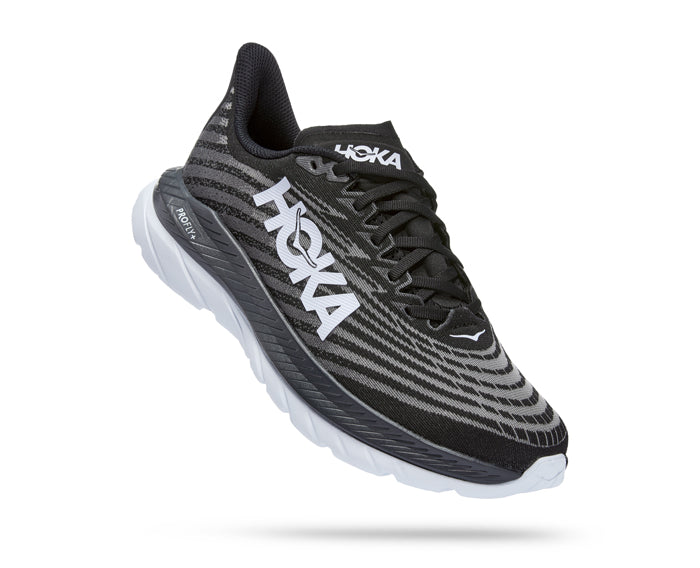 Mens Hoka Mach 5 in Black Castlerock