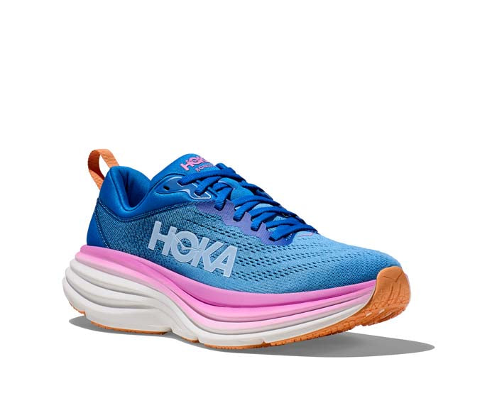 Womens Hoka Bondi 8 Wide in Coastal Sky/All Aboard – Lucky Shoes