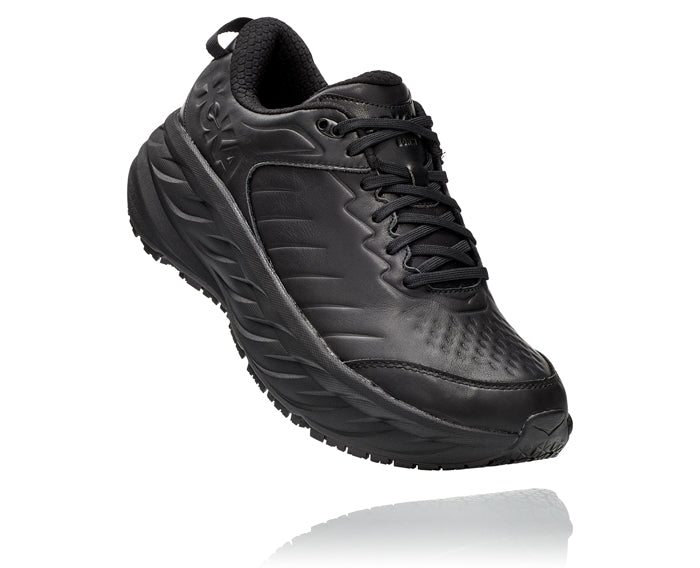 Hoka Bondi SR Wide in Black/Black | Lucky Shoes