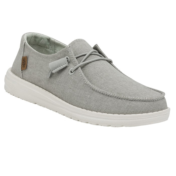 Womens Hey Dude Wendy Chambray in Light Grey – Lucky Shoes