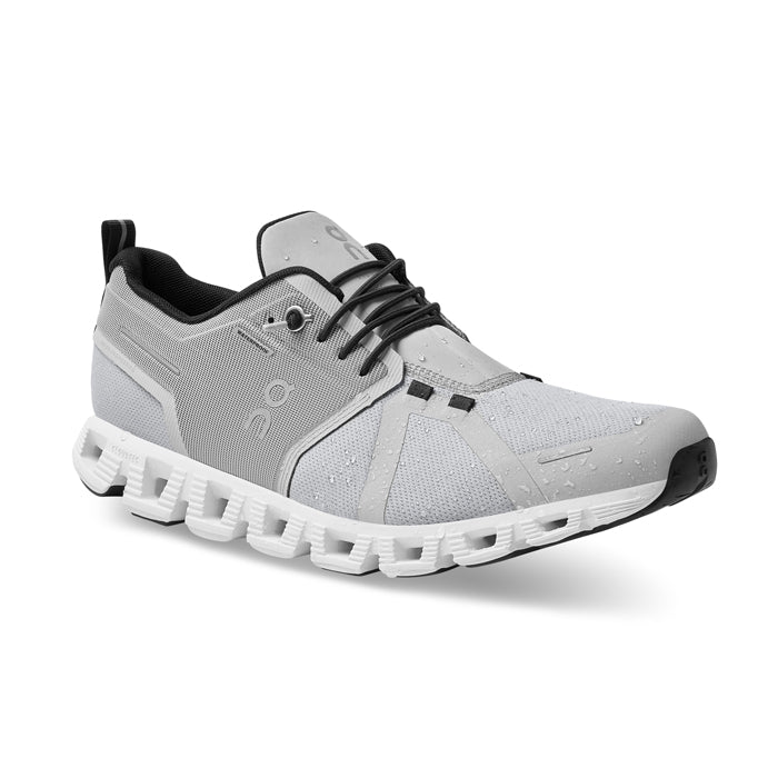 Womens On Running Cloud 5 Waterproof Glacier/White