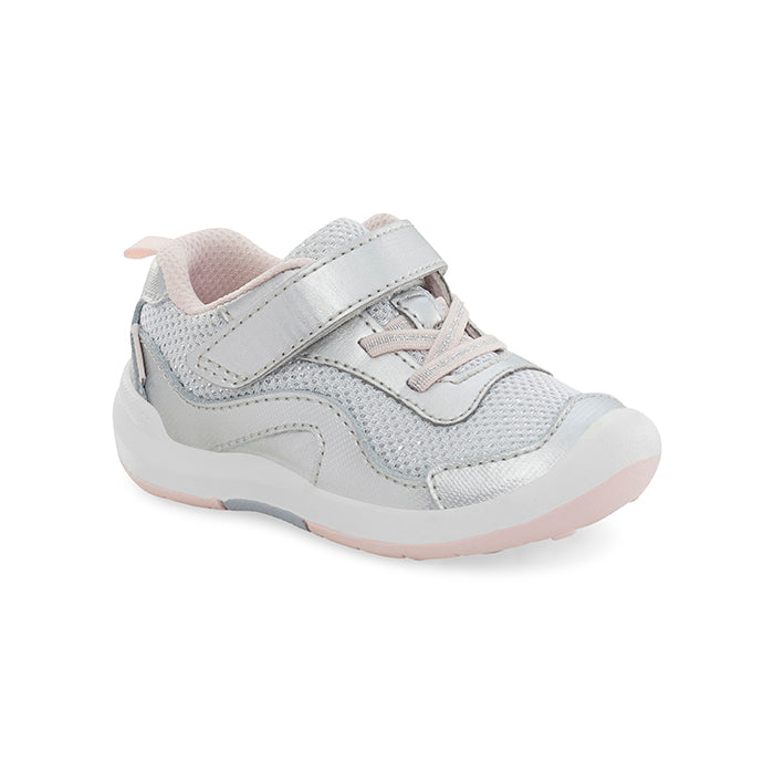 Infant Girl Stride Rite Srtech Winslow in Silver – Lucky Shoes
