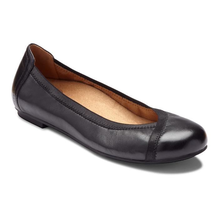 Vionic-Caroll Ballet Flat-Black – Lucky Shoes