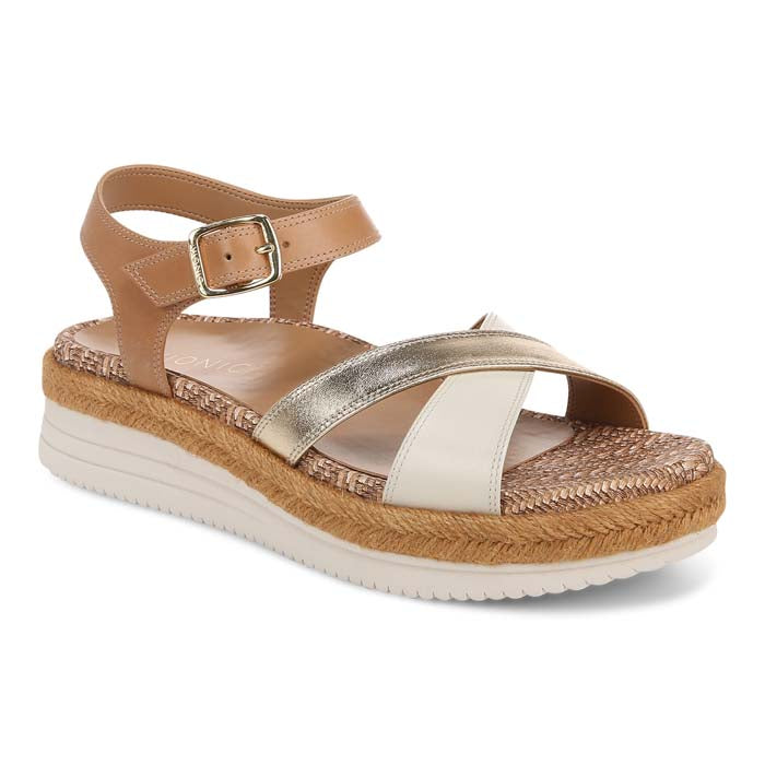 オルゴール Vivian Womens Vionic Mar in Camel/Gold – Lucky Shoes