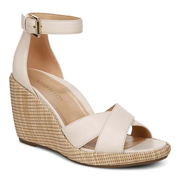 みな　904040 Womens Vionic Marina in Cream – Lucky Shoes