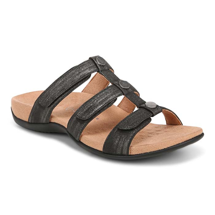 Womens Vionic Amber Slide in Black – Lucky Shoes