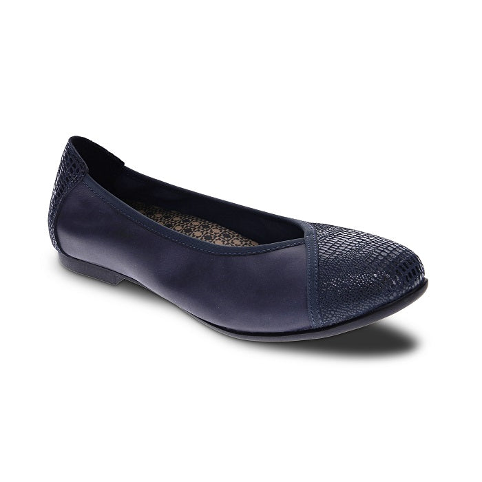 Womens Revere Nairobi in Navy Lizard – Lucky Shoes