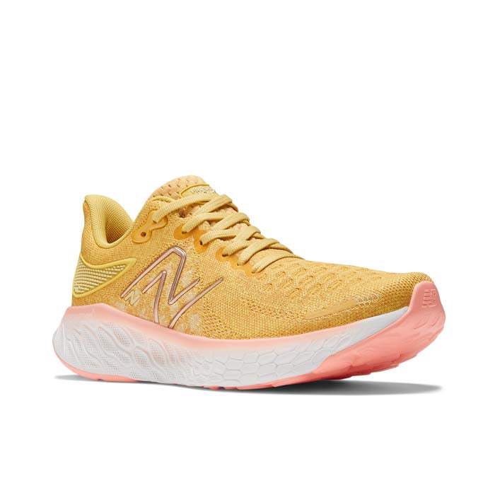 Womens New Balance Fresh Foam 1080V12 in Honeycomb Grapefruit Maize