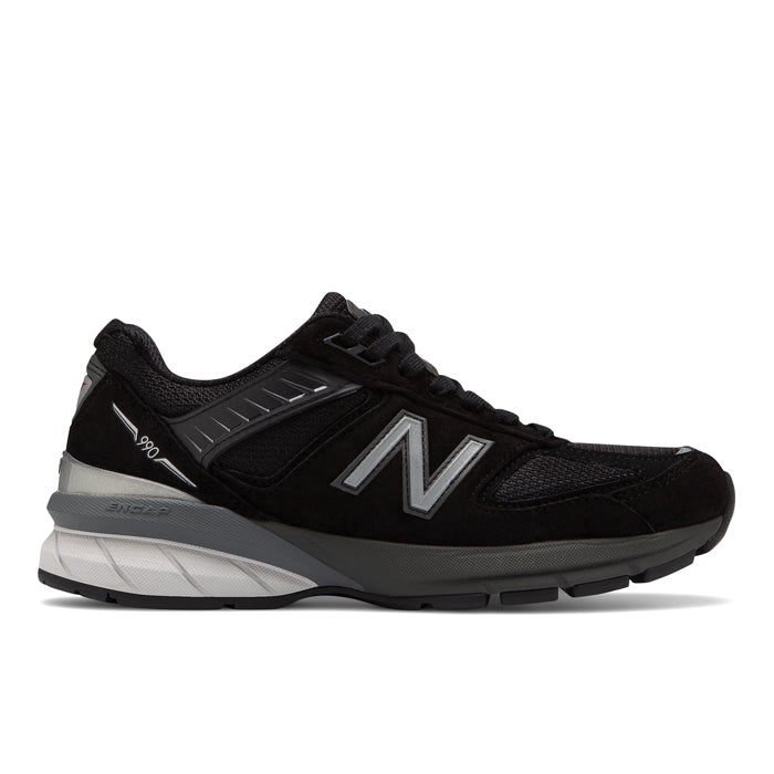 New Balance-990v5-Black With Silver – Lucky Shoes