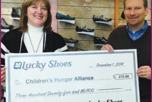 Lucky Shoes donates to Children’s Hunger Alliance!