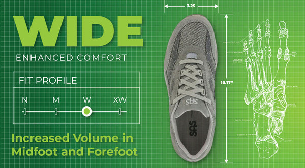 Wide Width Shoes (2E)