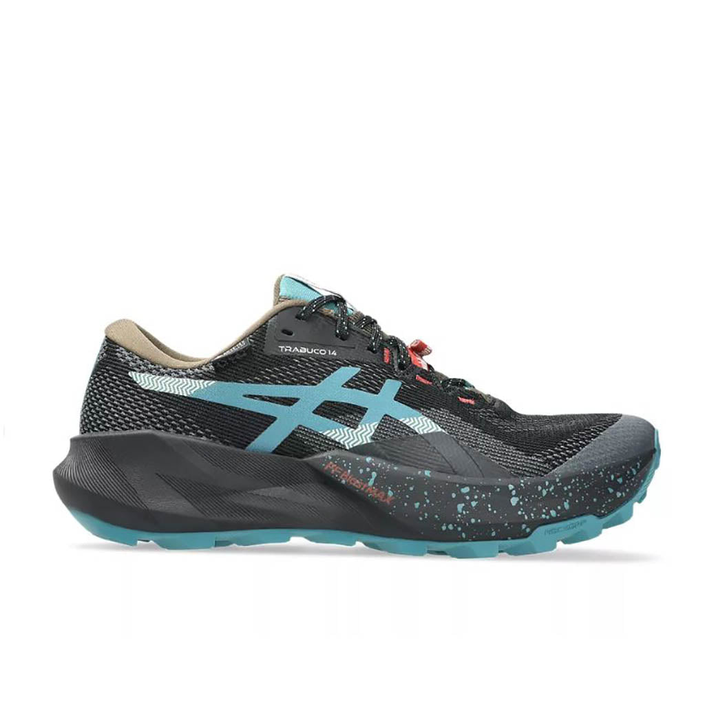 Mens Asics Trabuco 14 GTX in Black/Misty Pine – Lucky Shoes